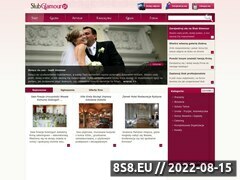 Zrzut strony Portal ślubny
