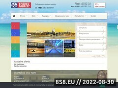 Zrzut strony Sports-Tourist - Ogolnopolskie biuro podrozy, bilety lotnicze - caly swiat
