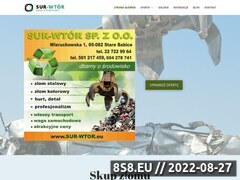 Zrzut strony Skup aluminium Warszawa