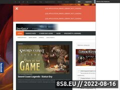 Zrzut strony Polski Portal Gry Sword Coast Legends