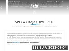 Zrzut strony Spywy kajakowe Rozpuda, wypoyczalnia kajakw, imprezy dla firm - SZOT.pl