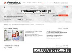 Zrzut strony Prezenty Personalizowane - SzukamPrezentu.pl