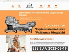 Zrzut strony Tapicerzy Warszawa