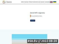 Zrzut strony Zwrot VAT z zagranicy