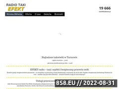 Zrzut strony Radio Taxi Efekt - przewóz przesyłek