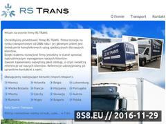 Zrzut strony Transport Niemcy-Polska, RS Trans
