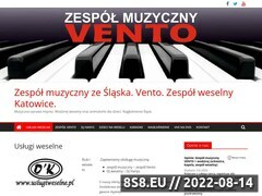 Zrzut strony VENTO - zespół weselny Śląsk