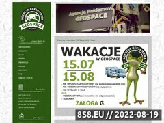 Zrzut strony Agencja Reklamowa GEOSPACE - arw, Strzegom, widnica, Wrocaw
