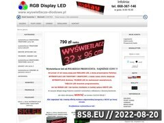 Zrzut strony Reklama LED, wyświetlacze LED i telebimy LED - RGB Display LED