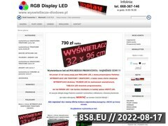 Zrzut strony Wywietlacze LED - Sklep internetowy, panele led, tablice LED - RGB Display LED