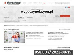 Miniaturka strony Wypoczynek4you.pl - Noclegi, hotele, pensjonaty, na mazurach oraz w Polsce.