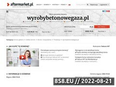 Miniaturka domeny www.wyrobybetonowegaza.pl