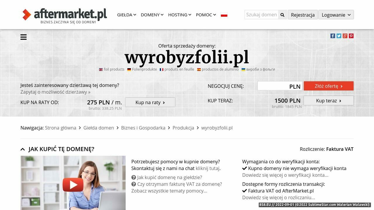 Wyroby z folii (strona www.wyrobyzfolii.pl - Wyrobyzfolii.pl)