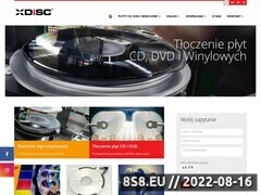 Zrzut strony XDISC tłoczenie płyt Warszawa