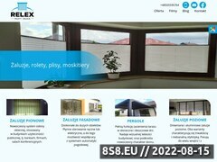 Zrzut strony RELEX - rolety, aluzje poziome,pionowe, moskitiery Czechowice-Dziedzice