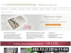 Miniaturka domeny www.zaproszeniaslubne.pro