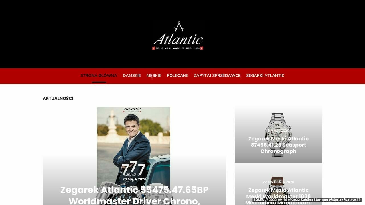 Zrzut ekranu Zegarki Atlantic