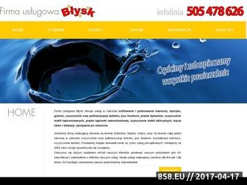Zrzut strony Czyszczenie, pranie dywanów - Gdańsk, Sopot, Gdynia :: Firma usługowa BŁYSK