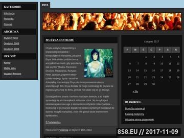 Zrzut strony Enya.com.pl || Biografia Enyi > Muzyka > Teksty > Teledyski