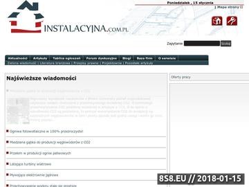 Zrzut strony Instalacyjna.com.pl - portal branży instalacyjnej
