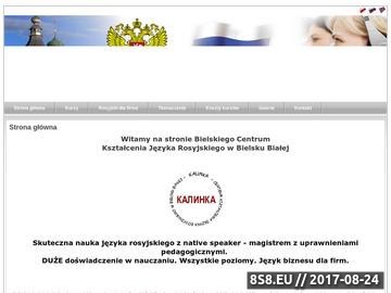 Zrzut strony Kalinka - Kursy języka rosyjskiego : Szkolenia języka rosyjskiego :