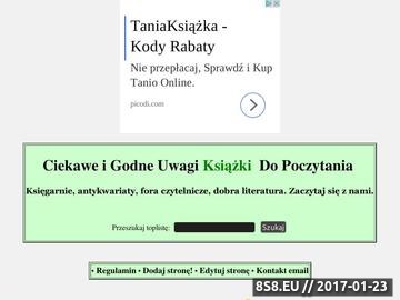 Zrzut strony Książki - Toplista.