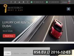 Masterkey rent a car Website