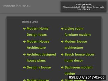 Zrzut strony Modern House to nowoczesne biuro projektowe zorientowane na potrzeby klienta