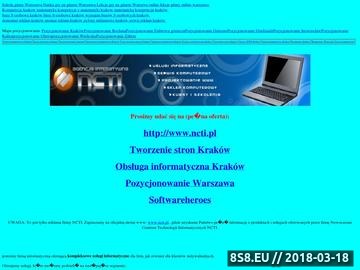 Zrzut strony Komputery Kraków
