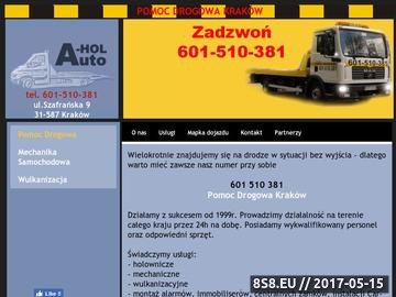 Zrzut strony Pomoc Drogowa Kraków 24h Auto-Hol 601 510 381 Luberda