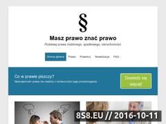 Miniaturka prawnicza.edu.pl (Wiedza prawnicza - przepisy i porady prawne)