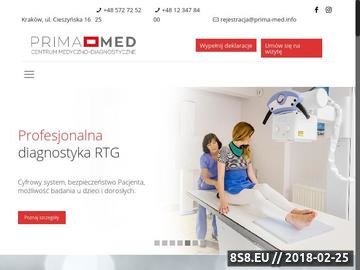 Zrzut strony Przychodnia zdrowia - Centrum Medyczne Prima-Med Kraków