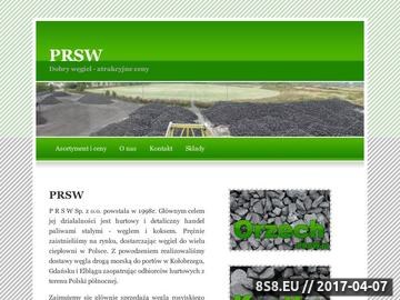 Zrzut strony Surowce opałowe PRSW Sp. z o.o.