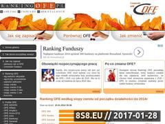 Miniaturka www.rankingofe.pl (Ranking Funduszy Emerytalnych)