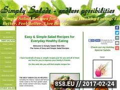 Simple salad recipes for everyday healthy eating. Website
