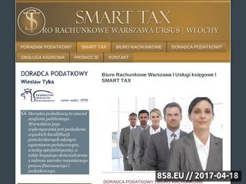 Zrzut strony Smart Tax biuro rachunkowe Włochy