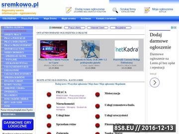 Zrzut strony sremkowo.pl serwis informacyjno ogłoszeniowy powiatu śremskiego