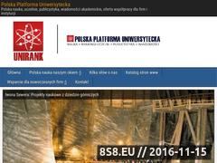 Miniaturka unirank.pl (Unirank - polska platforma akademicka)